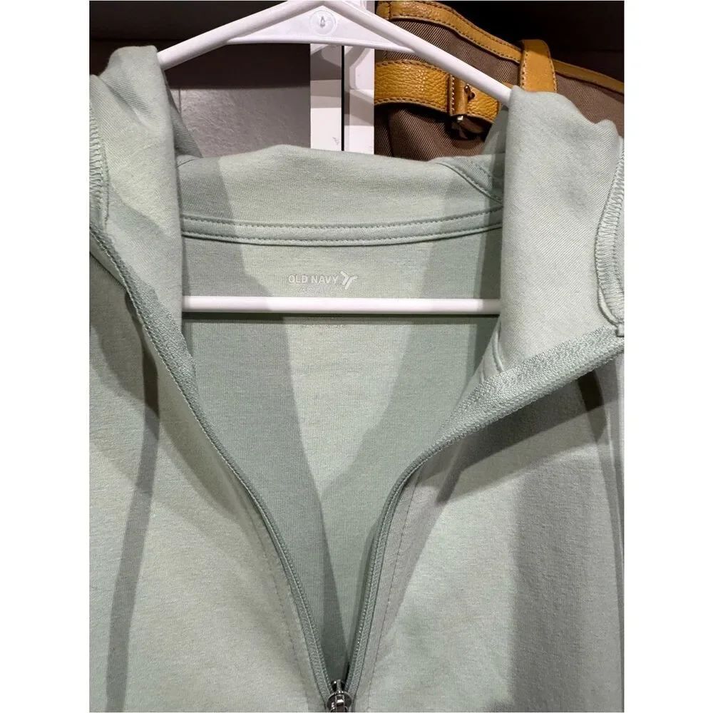 0028 Old Navy Mint Green Zip-Up Hoodie - Picture 3 of 3